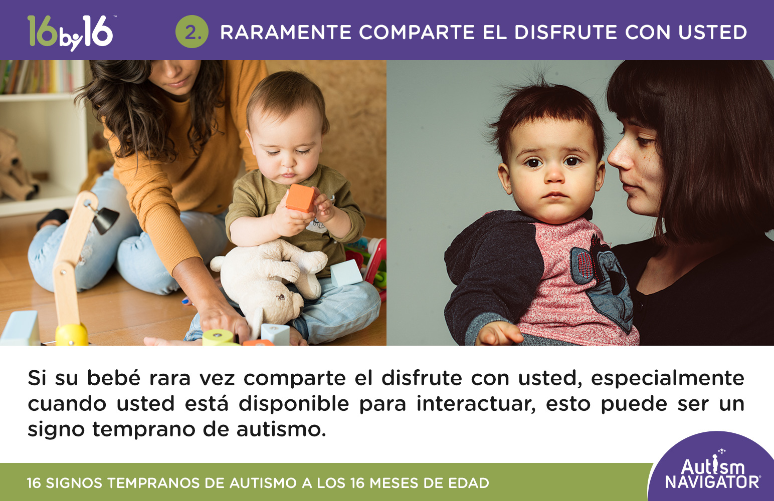 16 Signos Tempranos De Autismo A Los 16 Meses De Edad Autism Navigator 